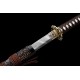 Samurai Sword with Twisted Damascus Pattern 
