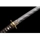 Samurai Sword with Twisted Damascus Pattern 