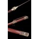 Copper-fitted Twisted-grain Tang Sword 