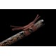 Samurai Sword with Twisted Damascus Pattern 