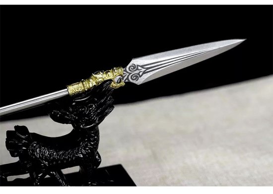 Tea knife Changjin Dragon Series Micro Soldiers Ancient Eighteen Weapon Model Tea Ceremony Tea Steel Subtraction Accessories