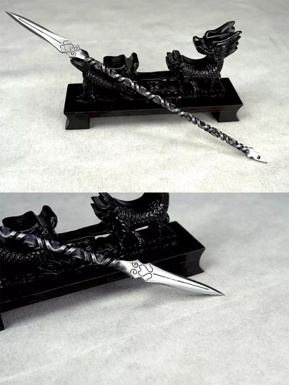 Eighteen Class Small Weapon Steel Crafts Tea Needle Tea Knife Reverse Micro Weapon Model