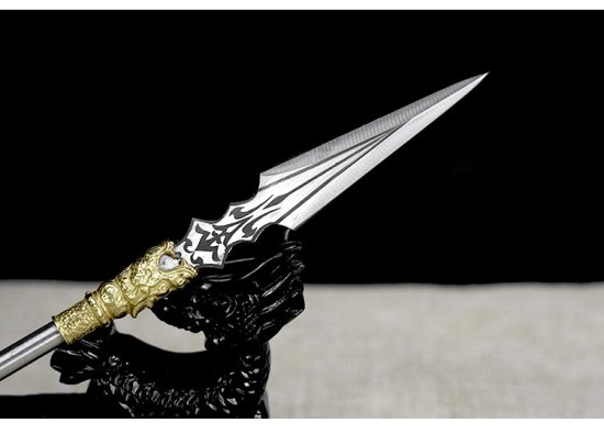Tea knife Changjin Dragon Series Micro Soldiers Ancient Eighteen Weapon Model Tea Ceremony Tea Steel Subtraction Accessories