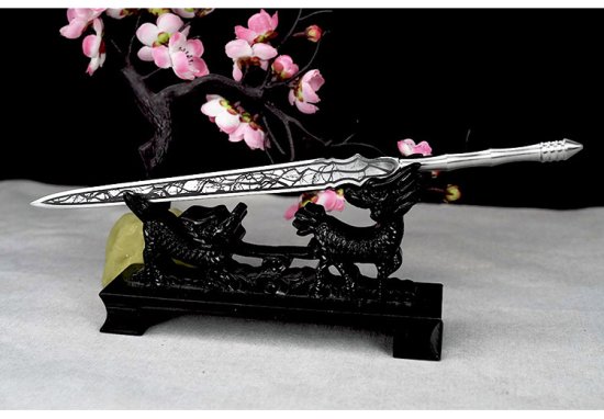Tea knife mini sword sword bamboo sword sword stainless steel tea set tea ceremony handmade mini blade