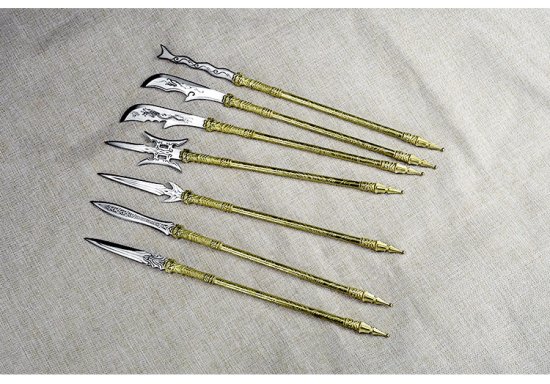 Classic golden handle small blade tea knife handmade integration manganese steel mini blade handle
