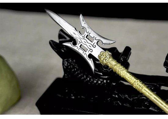 Classic golden handle small blade tea knife handmade integration manganese steel mini blade handle
