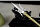 Classic golden handle small blade tea knife handmade integration manganese steel mini blade handle