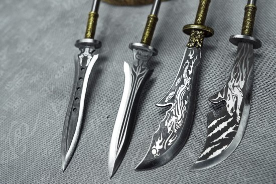 Bronze micro -blade eighteen blades to play with tea knife manganese steel accessories to mini youth blades
