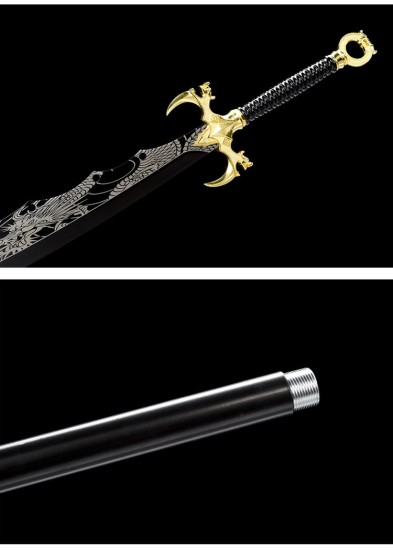 Sword Dragon Shadow Blade Blade can connect the Guan Gongdao Eighteen blade, film and television props and sword