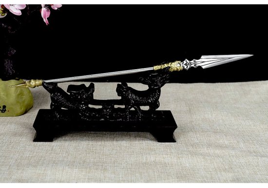 Tea knife Changjin Dragon Series Micro Soldiers Ancient Eighteen Weapon Model Tea Ceremony Tea Steel Subtraction Accessories