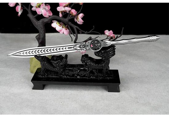 Tea knife mini sword sword bamboo sword sword stainless steel tea set tea ceremony handmade mini blade