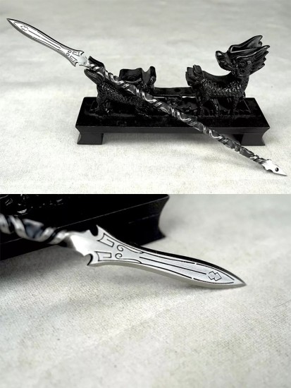 Eighteen Class Small Weapon Steel Crafts Tea Needle Tea Knife Reverse Micro Weapon Model