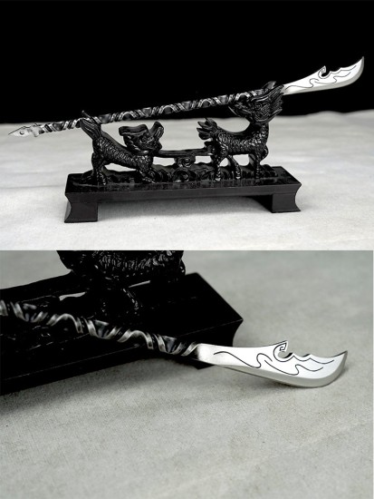 Eighteen Class Small Weapon Steel Crafts Tea Needle Tea Knife Reverse Micro Weapon Model