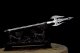 Longquan tea knife metal model Eighteen -like blades Fangtian painting halberd long Martial Arts Training long staff micro -blade ornaments