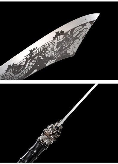 Sword Dragon Shadow Blade Blade can connect the Guan Gongdao Eighteen blade, film and television props and sword