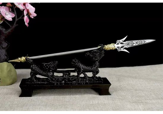 Tea knife Changjin Dragon Series Micro Soldiers Ancient Eighteen Weapon Model Tea Ceremony Tea Steel Subtraction Accessories