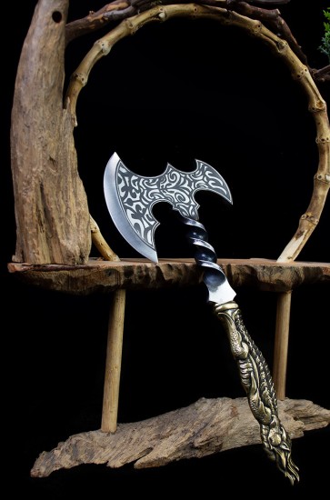 Tea knife bite the golden ax eighteen blade mini ax to play with decorative ornaments collectible blades