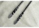 Tea knife reverses Wei Bing's golden handle small blade eighteen blades to play decorative decoration