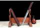 Sword wave pattern ink knife stainless steel integrated short knife anti -body collection decoration