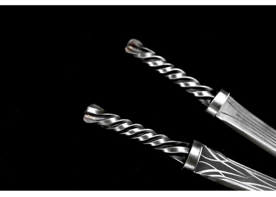 Mother -in -law Double Sword III Elementary School Series Tea Sword Sword Sword Mini Eighteen Weapon Playing Playing