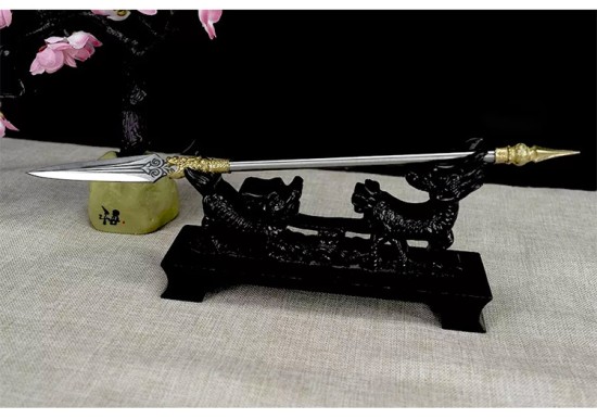 Tea knife Changjin Dragon Series Micro Soldiers Ancient Eighteen Weapon Model Tea Ceremony Tea Steel Subtraction Accessories