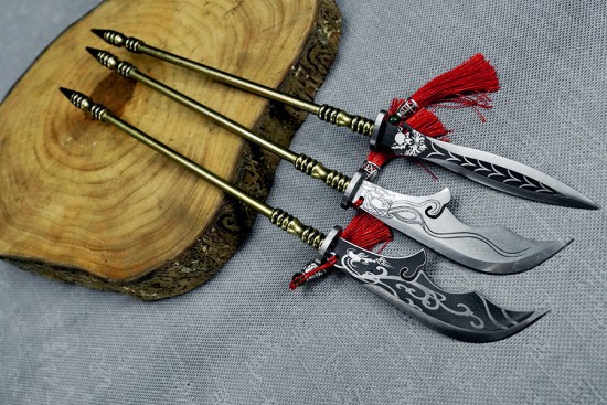 Tea knife and tea set Bronze Microcele series eighteen blade staff knife and staff blade