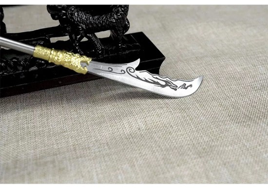 Tea knife Changjin Dragon Series Micro Soldiers Ancient Eighteen Weapon Model Tea Ceremony Tea Steel Subtraction Accessories