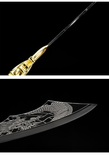 Sword Dragon Shadow Blade Blade can connect the Guan Gongdao Eighteen blade, film and television props and sword