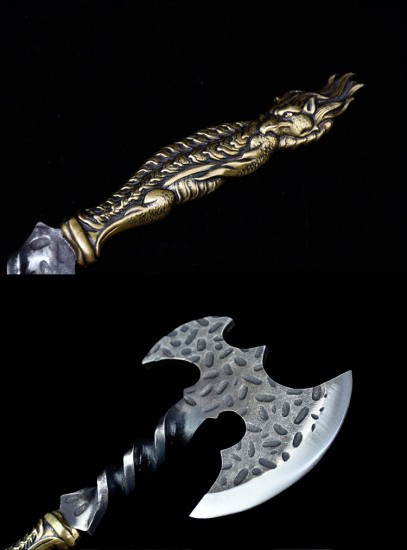 Tea knife bite the golden ax eighteen blade mini ax to play with decorative ornaments collectible blades