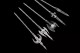 Longquan tea knife metal model Eighteen -like blades Fangtian painting halberd long Martial Arts Training long staff micro -blade ornaments