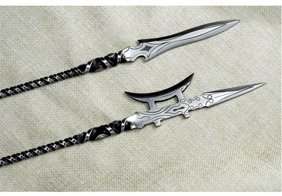 Tea knife reverses Wei Bing's golden handle small blade eighteen blades to play decorative decoration