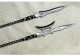 Tea knife reverses Wei Bing's golden handle small blade eighteen blades to play decorative decoration