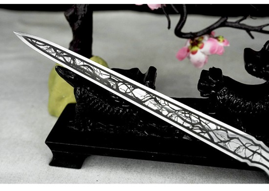 Tea knife mini sword sword bamboo sword sword stainless steel tea set tea ceremony handmade mini blade