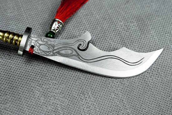 Tea knife and tea set Bronze Microcele series eighteen blade staff knife and staff blade