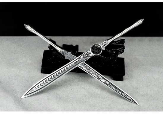 Tea knife mini sword sword bamboo sword sword stainless steel tea set tea ceremony handmade mini blade