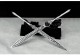 Tea knife mini sword sword bamboo sword sword stainless steel tea set tea ceremony handmade mini blade