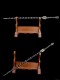 Chilianxian against dragon teeth eighteen blade tea knife