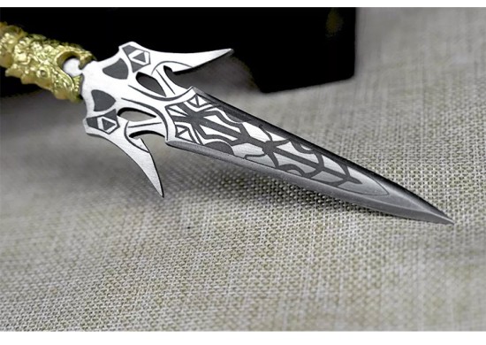 Tea knife Changjin Dragon Series Micro Soldiers Ancient Eighteen Weapon Model Tea Ceremony Tea Steel Subtraction Accessories