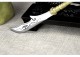 Classic golden handle small blade tea knife handmade integration manganese steel mini blade handle