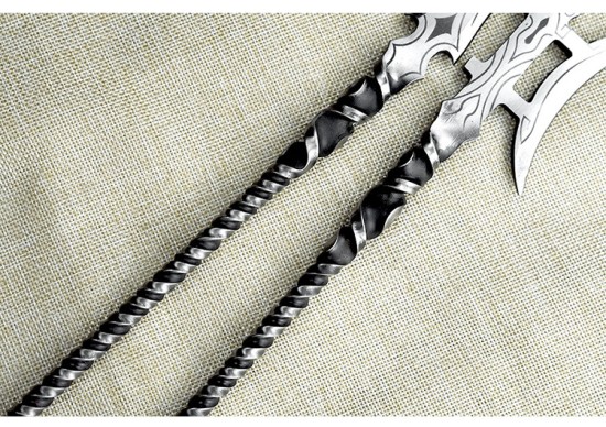 Tea knife reverses Wei Bing's golden handle small blade eighteen blades to play decorative decoration
