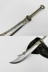 Golden Back Big Kids Tea Knife Handmade Stainless Steel Tea Needle Mini Eighteen Weapons Playing and Decoration