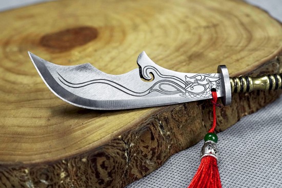 Tea knife and tea set Bronze Microcele series eighteen blade staff knife and staff blade