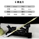 Classic golden handle small blade tea knife handmade integration manganese steel mini blade handle