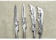 Longquan tea knife stainless steel integrated small blade tea set mini blade to play decorative ornaments