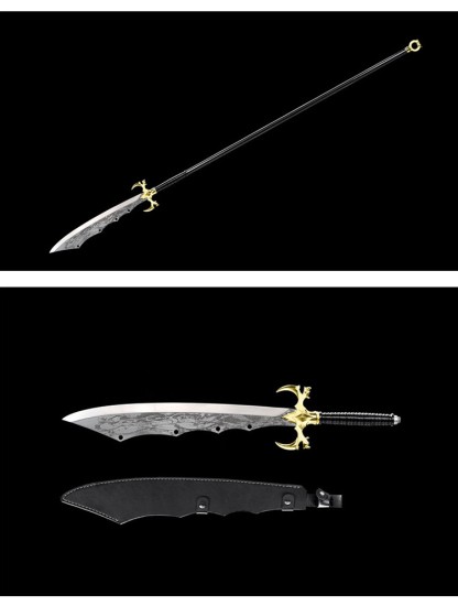 Sword Dragon Shadow Blade Blade can connect the Guan Gongdao Eighteen blade, film and television props and sword