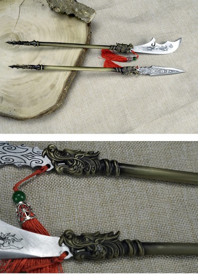 Tea knife pry tea tool Tea needle and tea set accessories mini small blade ornament microstructure red 缨 缨