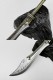 Golden Back Big Kids Tea Knife Handmade Stainless Steel Tea Needle Mini Eighteen Weapons Playing and Decoration