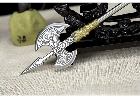 Tea knife Changjin Dragon Series Micro Soldiers Ancient Eighteen Weapon Model Tea Ceremony Tea Steel Subtraction Accessories