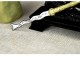 Classic golden handle small blade tea knife handmade integration manganese steel mini blade handle