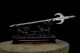 Longquan tea knife metal model Eighteen -like blades Fangtian painting halberd long Martial Arts Training long staff micro -blade ornaments